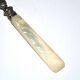 Empire sprinkling spoon in gilded silver vermeil and mother-of-pearl, 19th century.