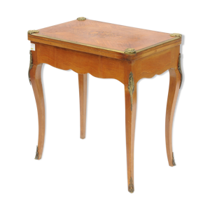 table à jeux en marqueterie