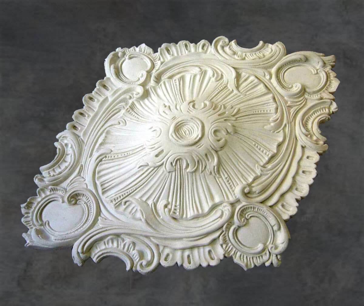 diamond rosette in staff (reinforced platre) 65X50cm