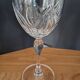 Crystal wine glasses with petal decoration