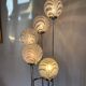 Waterfall floor lamp 5 globes Marinha Grande factory 70s