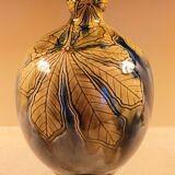 Old vintage art nouveau ceramic vase signed