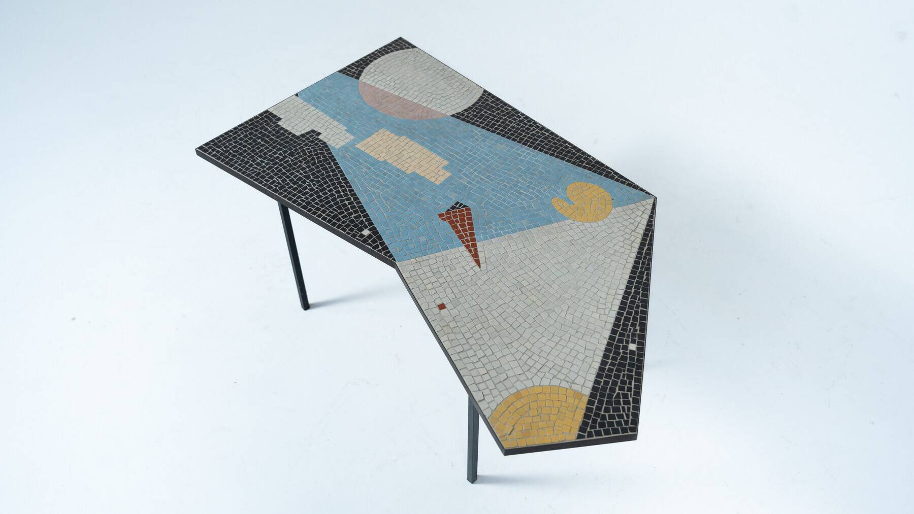 Mid-Century Modern Mosaic Side Table, 1970s