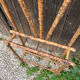 Vintage bamboo coat rack