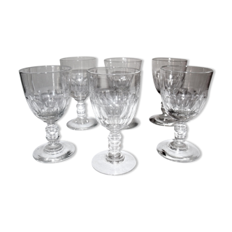 Lot of 6 glasses 19th