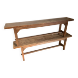 Pair of country benches.