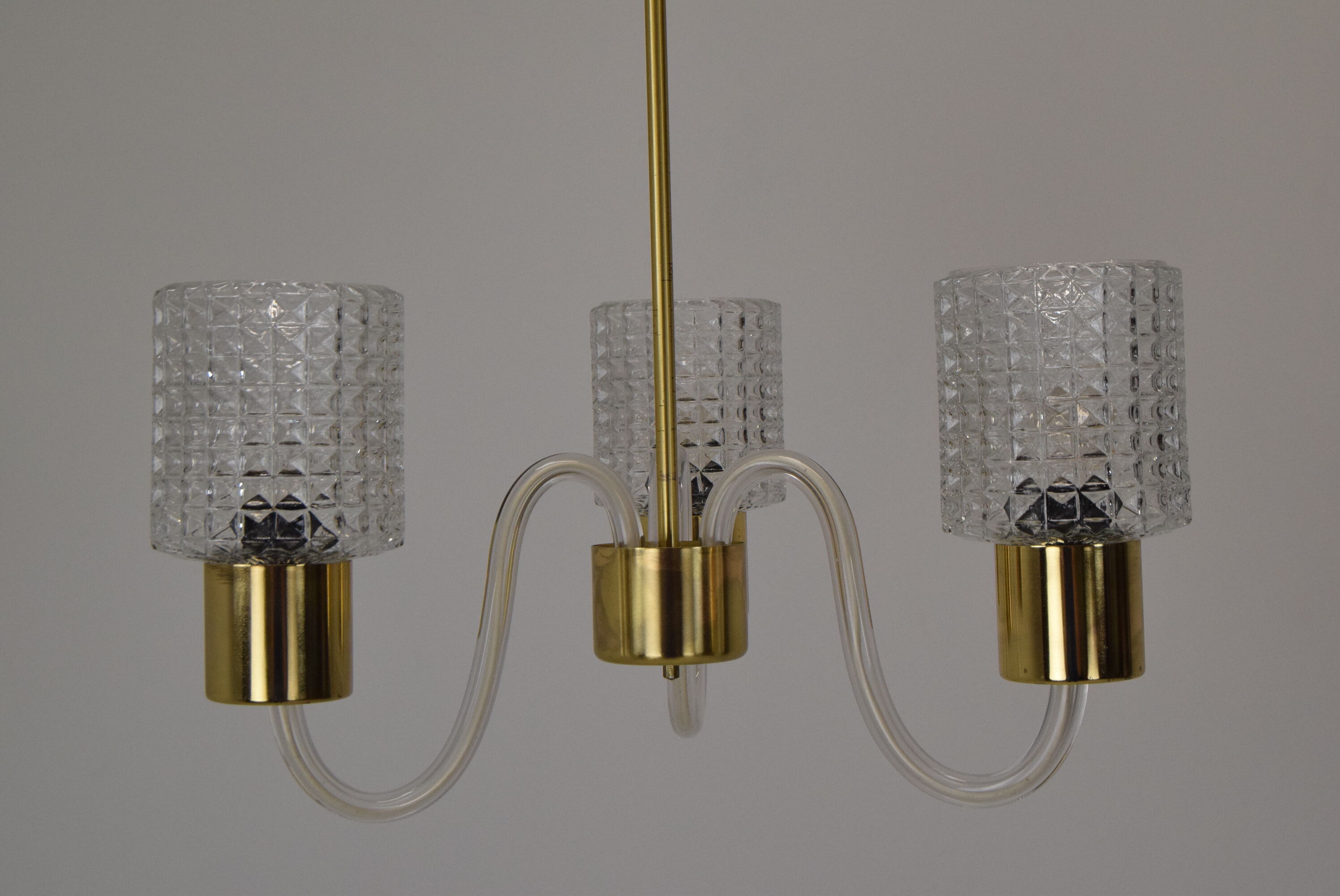 Mid-Century Chandelier/Kamenicky senov, 1960´s