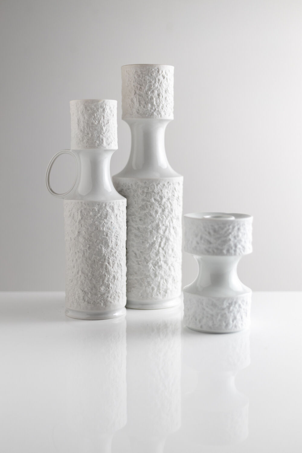 KPM West Germany Mid-Century Modern White China Set