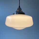 Old vintage opaline suspension lamp 30 cm