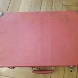 Former vintage picnic suitcase in the 1960s