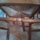 Set of 6 straw chairs