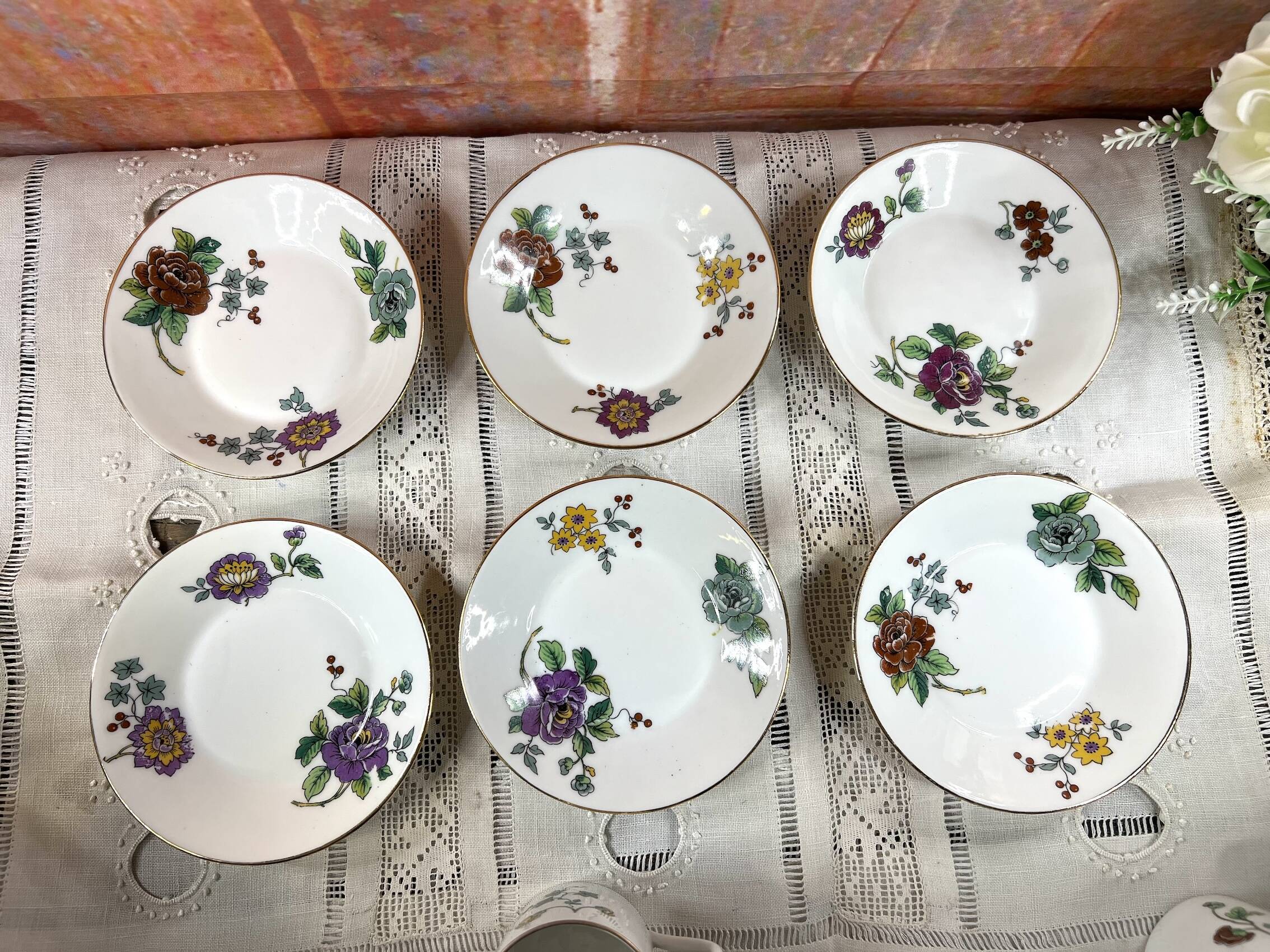 Lot de 6 tasses café Limoges Haviland Cathay