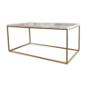 Table basse rectangulaire marbre blanc 100x50