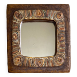 Mirror in incised ceramic resin 1970