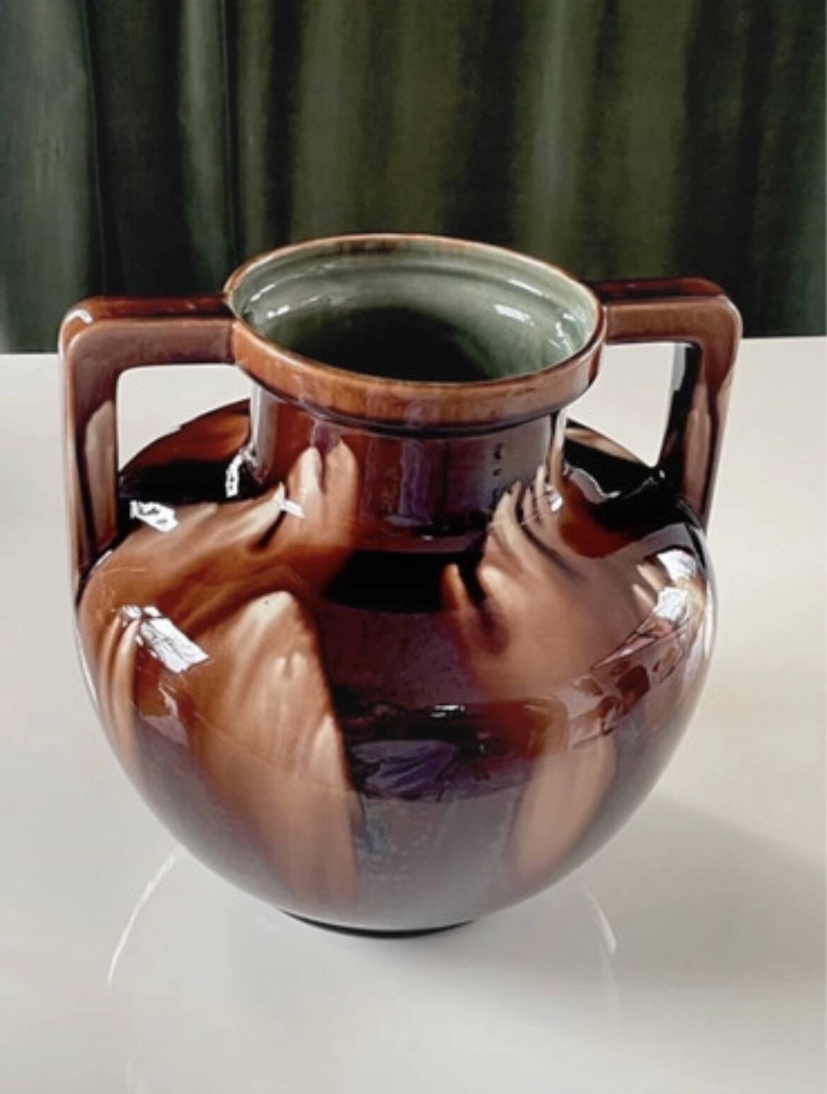 Ball vase circa 1900. Fives Lille. A. G. de Bruyn