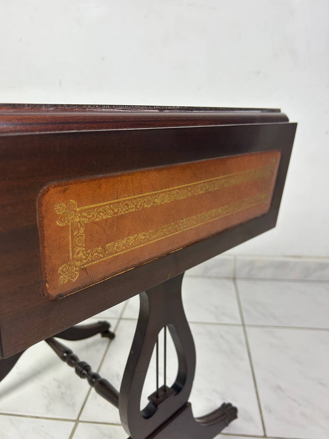 Antique side table English style foldable
