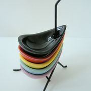 Cendiers vintage 1950 tripode céramique