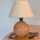 Table lamp, wooden ball foot