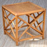 Bamboo and rattan coffee table