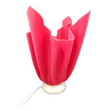 Lampe style Georgia Jacob  veilleuse drappée Design ROUGE