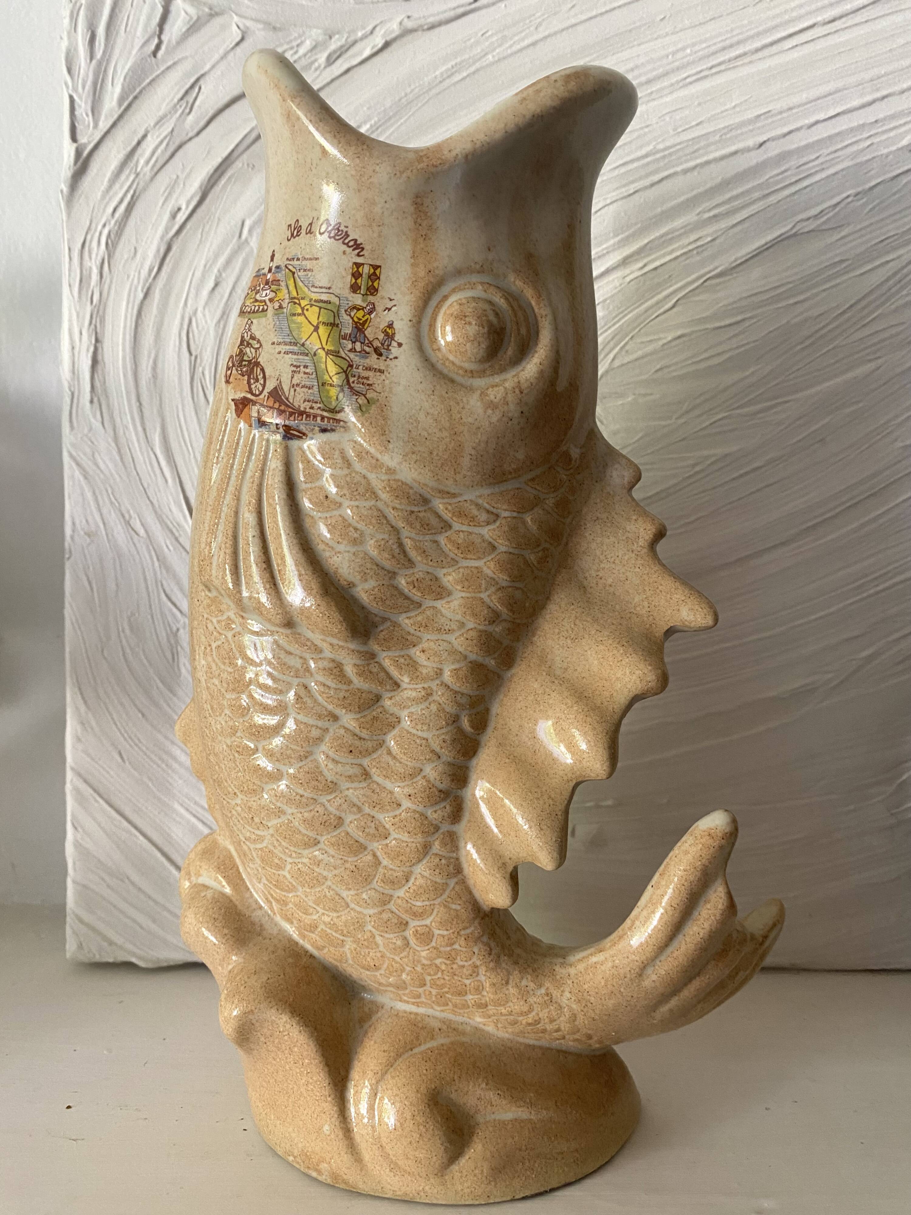 Zoomorphic fish vase