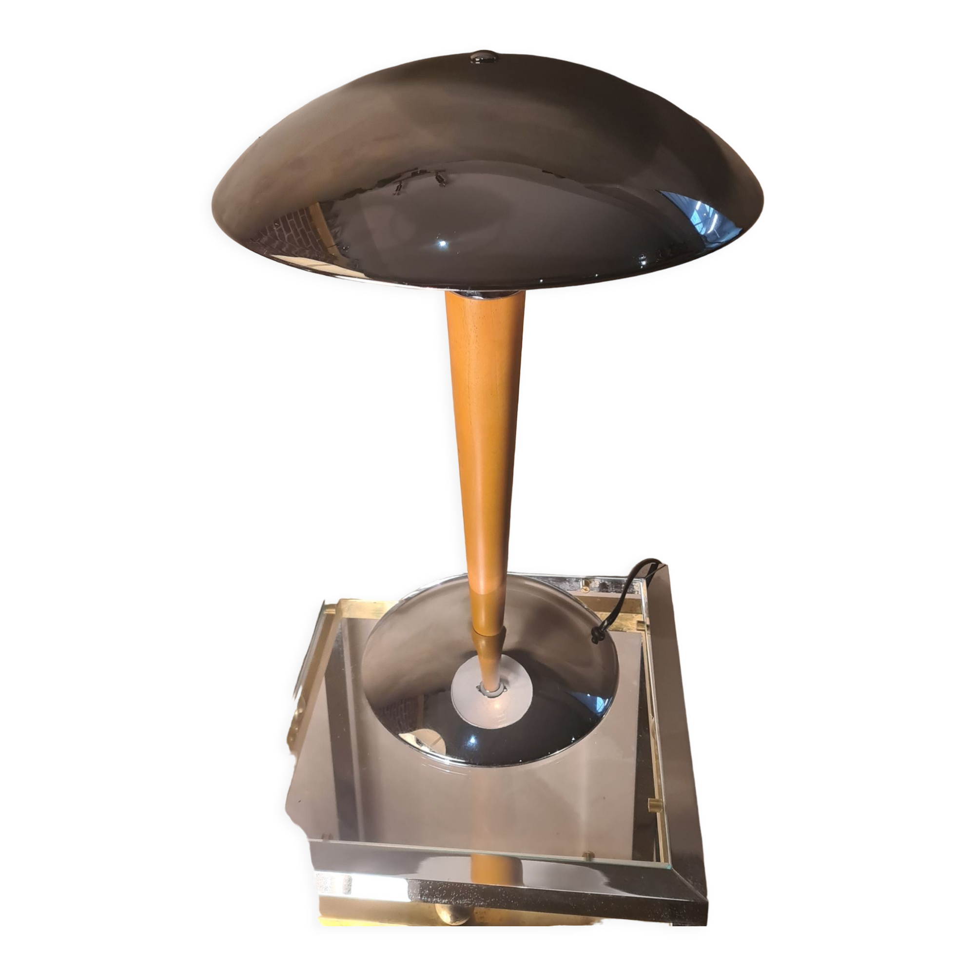 Mushroom lamp (said liner), H45 x L32, chrome nickel