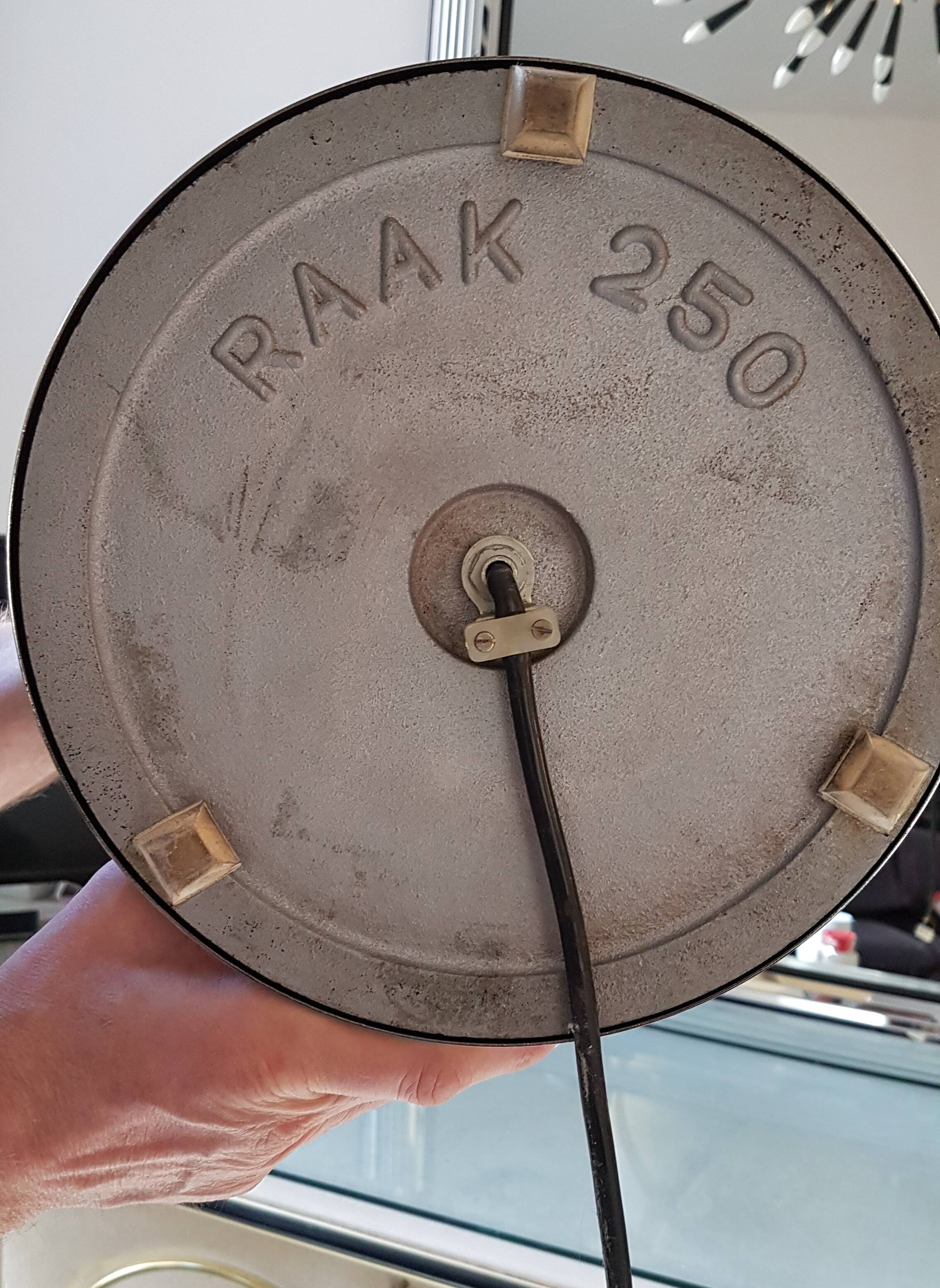 Vintage large Raak mushroom desk lamp 'Octavo'  Space Age, 1970s