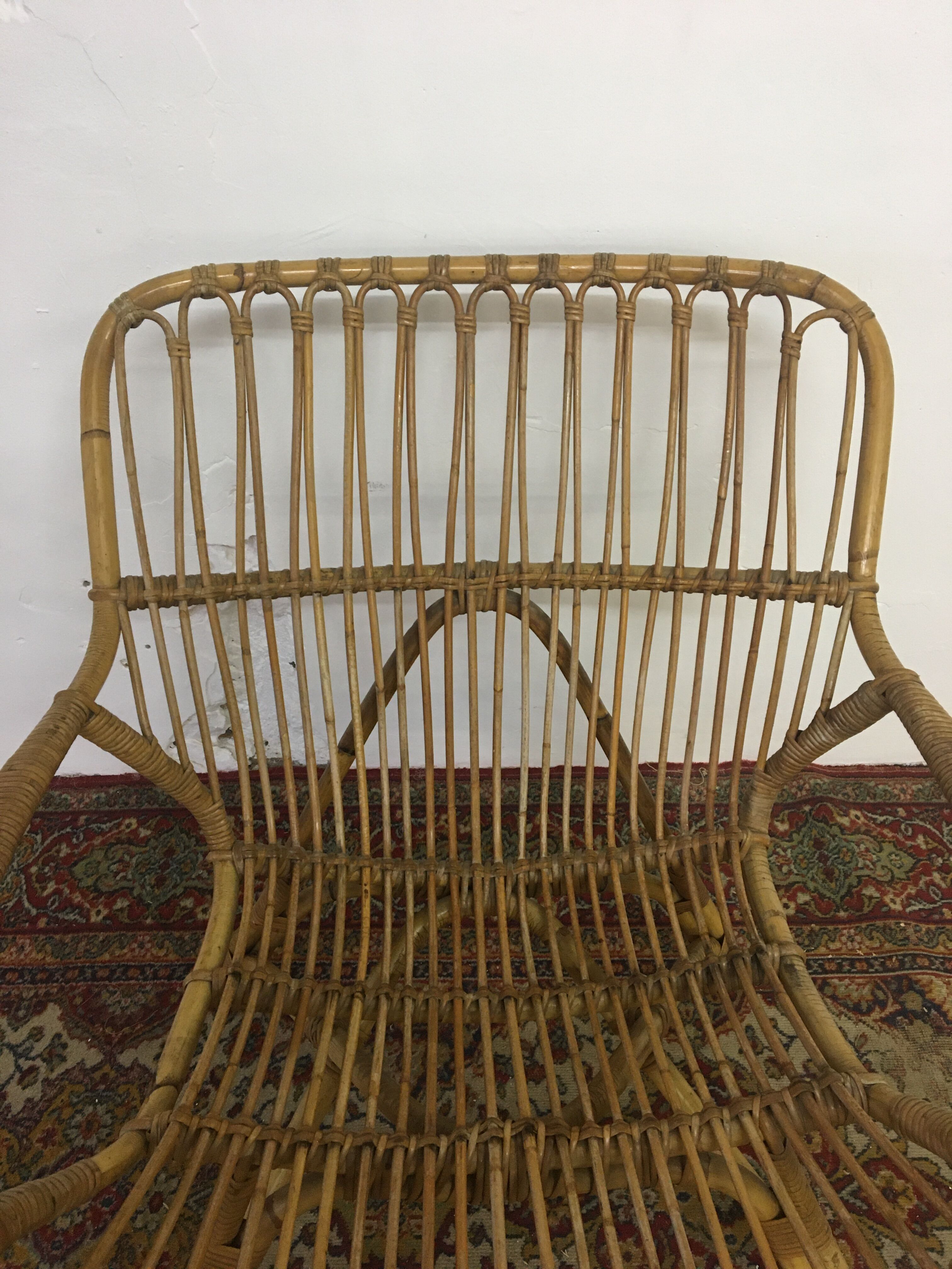 Italy rattan chair circa 1960