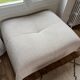 Pouf bouclette blanche SIA