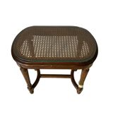 Louis XVI style caned piano stool