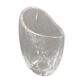 Christofle, asymmetrical glass vase