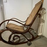 Caned rocking chair