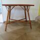 Wooden, bamboo and rattan game table, 1960s