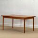 Table à manger en teck à double extension (Fabriquée au Danemark en 1960)