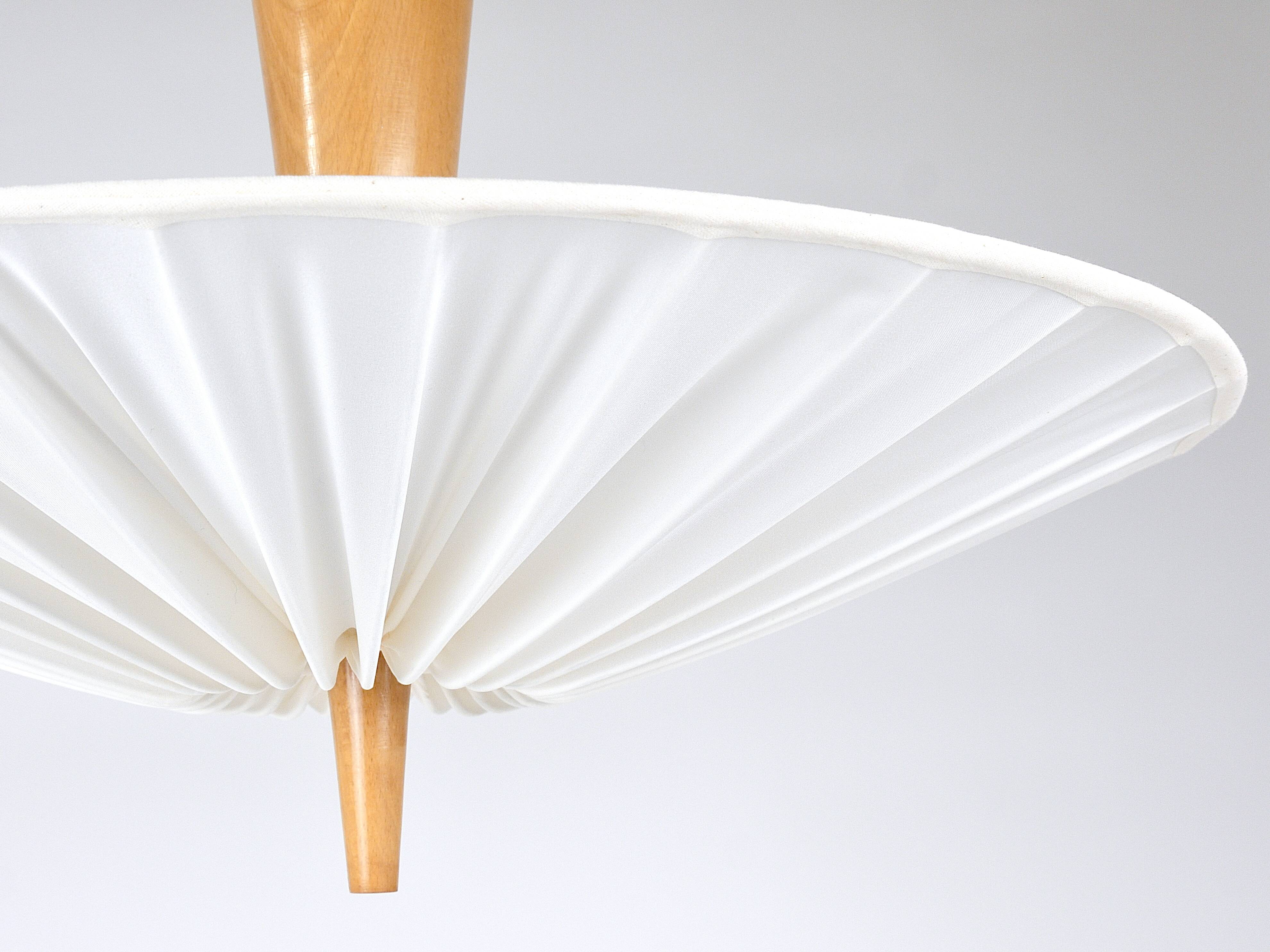 J.T. Kalmar Vienna „Dorn“ Midcentury Ceiling Lamp Flush Mount Uplight, 1950