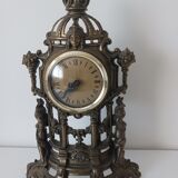 Metal mantel clock