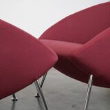 Ensemble de fauteuils vintage design Artifort violet, modèle Hanna
