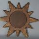 Vintage 50s gilded wood sun mirror, good condition, 40 cm C167