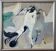Mid-Century Modern "Flux" Swedish Vintage Abstract Oil Painting, Framed