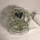 Suspension chandelier ceiling light glass molded 70s vintage