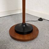 Danish floor lamp in teak and pearly resin from the 50s/60s