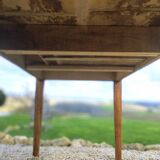 Solid oak farmhouse table 80x185