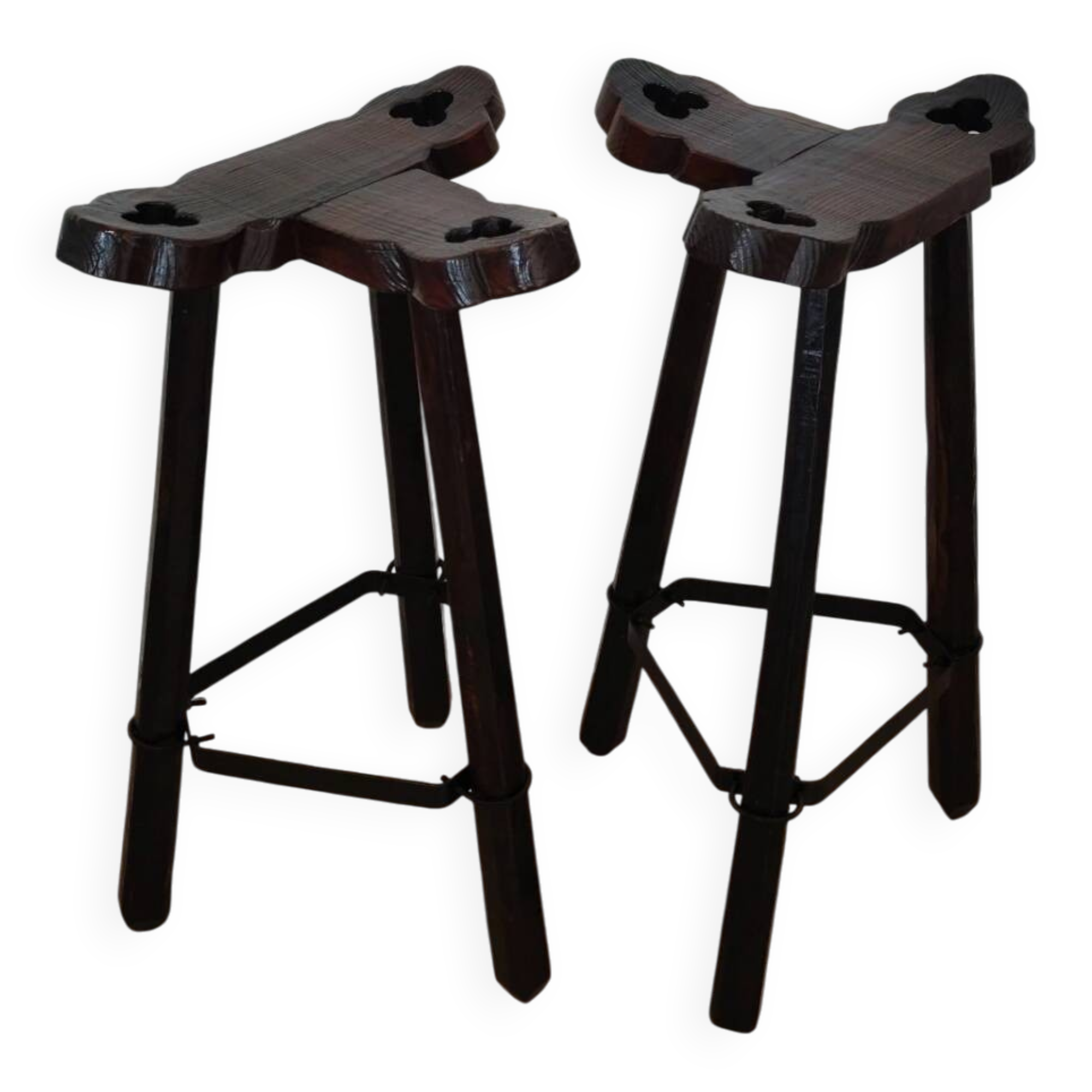 Vintage brutalist stools