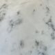 Louis XVI style bedside table, Carrara marble and mahogany