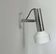 Vintage adjustable wall lamp, chrome and white lacquered metal, France 1960