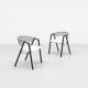 Ensemble de chaises de salle à manger postmodernes des années 1980
