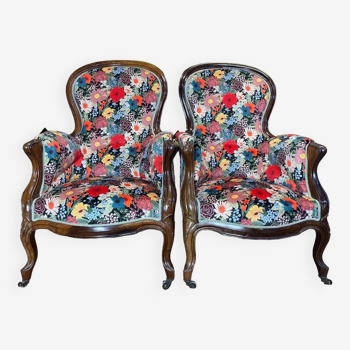 Paire de fauteuils Louis Philippe //Napoleon III