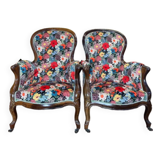 Pair of Louis Philippe armchairs //Napoleon III