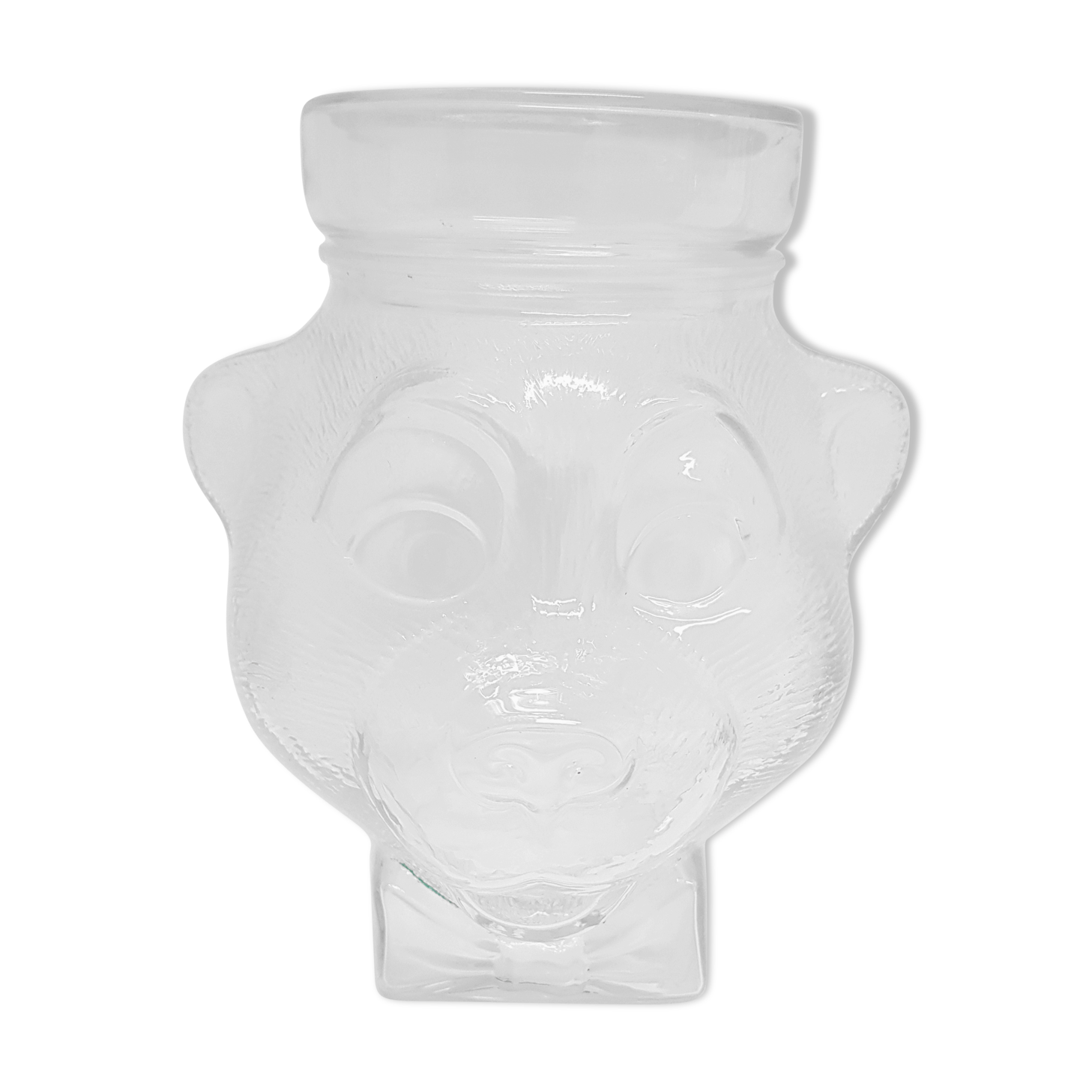 Bear with hat cookie jar