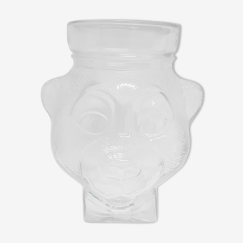 Bear with hat cookie jar
